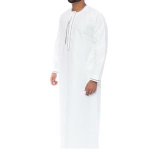 Vêtements islamiques pour hommes les plus vendus, Thobe blanc, Thobe musulman arabe, Jubah, prix de gros, Jubbah saoudienne pour hommes avec doubles poches - Product Image 5