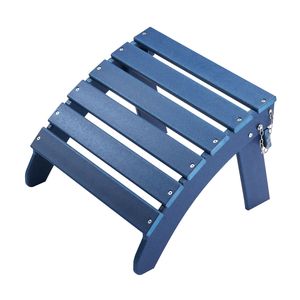 Poggiapiedi Adirondack 18.7L X 18.9W X 13.8H Pollici in Plastica HDPE Pieghevole per Esterni, Resistente alle Intemperie, Stile Adirondack - Product Image 3