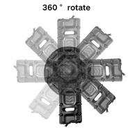 Étui Télescopique pour Lampe Torche, Holster Rotatif à 360 Degrés, Pochette de Protection, Kit d'Autodéfense pour Ceinture de Service
