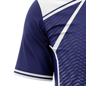 Custom Sublimated Unisex Tennis Jersey Crew Neck Short Sleeve Color Blocked Geometric Pattern Moisture Wicking Regular - Product Image 3