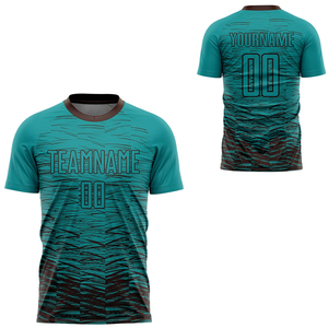 เสื้อฟุตบอลซับลิเมชั่นแบบกำหนดเอง แขนสั้น คอวี ระบายอากาศได้ดี ซับเหงื่อ ผ้าตาข่าย ชุดทีม สำหรับผู้ใหญ่ - Product Image 6