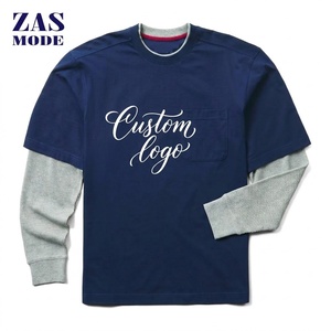 Camiseta de algodón 100% para hombre, recién llegada, corte holgado, estampada, diseño más popular, doble capa, personalizable. - Product Image 1