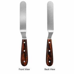 Spatule de Plats Professionnelle en Acier Inoxydable Altomme Instruments avec Manche en Bois - Pour les Cuisines des Chefs - Product Image 2