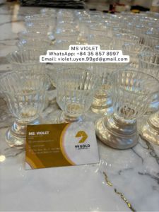 Copas de Vino de Concha Marina Hechas a Mano con Diseño Costero, Regalo de Aniversario de Bodas o Cumpleaños 2026, 99 Gold Data, 20-100 ml, Copa de Cóctel - Product Image 4