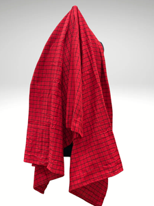 Safaa Moderno Negro y Oro Maasai Shuka - Product Image 3