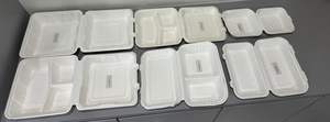Wholesale 9 X 6 Sugarcane Bagasse Clamshell <b>Lunch</b> <b>Box</b> Lid Compostable Biodegradable <b>Disposable</b> Container for Restaurant Wedding - Product Image 4