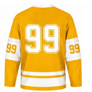 Camiseta Deportiva de Hockey sobre Hielo Amarilla para Hombre, Manga Larga, Poliéster, para Entrenamiento y Partidos, Ropa Deportiva de Alto Rendimiento - Product Image 2