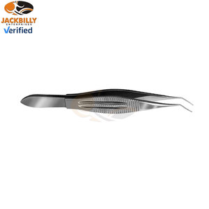 Forceps ophtalmiques manuels angulaires en acier inoxydable Buratto de qualité supérieure, conformes à la norme de sécurité MOL et certifiés CE pour la chirurgie générale - Product Image 5