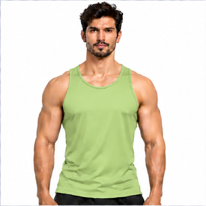 Low Price High Quality Mens Tank <b>Top</b> Summer Casual Breathable Cotton Sleeveless <b>Vest</b> <b>Oversized</b> Fitness Gym Sportswear Custom - Product Image 1