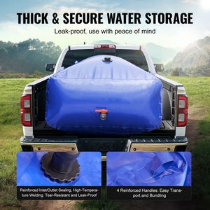 1000L/264 Gallon Blue PVC RV Water Tank 1000D Large Capacity Soft <b>Collapsible</b> <b>Storage</b> Containers Interior Accessories - Product Image 4