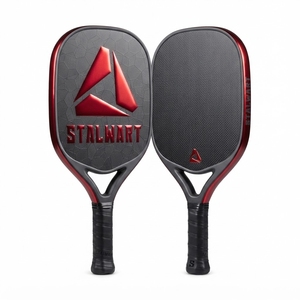Raquette de pickleball Stalwart écologique, durable, imperméable et légère, forme standard, noyau en nid d'abeille de 13,4 mm, 40 trous, sans bordure - Product Image 1