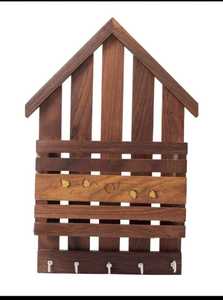 High on Demand Wooden <b>Key</b> Holder <b>Wall</b> Hanging <b>Key</b> Rack With <b>Hooks</b> For Home Multiple <b>Hooks</b> For Available At Best Market Price - Product Image 2
