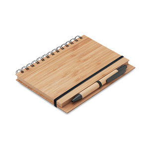 Bamboc A6 Notebook con coperchio in bambù prodotto promozionale eco-friendly - Product Image 3