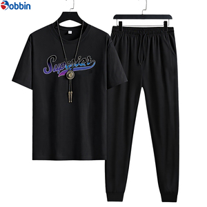 Conjunto Deportivo para Hombre, Simple, Suave y Cómodo, Cuello Redondo, Estampado, Nuevo Estilo, Venta Caliente, Informal, Elegante, a la Moda, Deportivo, 2 Piezas - Product Image 6