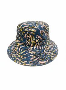 Chapeau Bob d'Été Léger et Respirant en Coton et Lin avec Blocs de Couleurs et Nœud, Chapeau de Soleil Tendance Personnalisé pour Hommes et Femmes Unisexe - Product Image 3