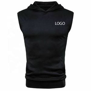 Custom Logo <b>Men's</b> <b>Sleeveless</b> Hoodie Adjustable Hot Selling New Arrival Wholesale Designer New Design <b>Men's</b> <b>Sleeveless</b> Hoodie - Product Image 3