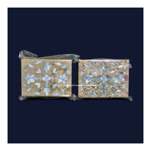 Caja de esteatita de producto superior de calidad pulida brillante Natural con material de nácar, uso para caja de almacenamiento de joyas, artículo de regalo - Product Image 1