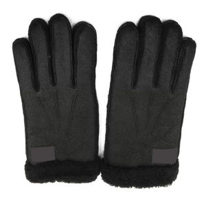 Gants d'équitation en cuir véritable pour homme, noir uni, coupe classique, gants d'équitation 2026 - Product Image 1