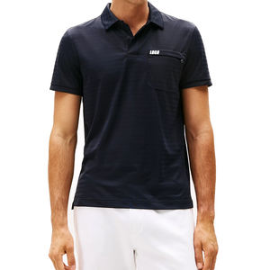 เสื้อโปโลแจ็คการ์ดแบบพับได้ รุ่นยอดนิยมสำหรับผู้ชาย ระบายอากาศได้ดี ยืดหยุ่น แห้งเร็ว มีตัวเลือกสกรีนโลโก้ เสื้อโปโลสำหรับเล่นกีฬา - Product Image 1