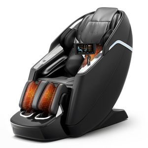 Sillón de Masaje de Doble Núcleo 4D+3D de Cuerpo Completo con Control por Voz IA, Reposapiés Extensible y Riel SL Eléctrico TFT para Yoga Profundo - Product Image 1