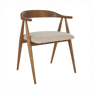 Silla de Restaurante Tapizada en Madera Maciza Ecológica, Duradera y de Alta Calidad, con Reposabrazos, Diseño Moderno para Uso Comercial y Hotelero - Product Image 1