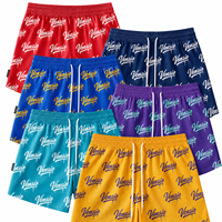 Celana Pendek Basket Mesh Polyester Custom Digital Print Berkualitas Tinggi Musim Panas Pria Unisex 5 Inch Inseam Ukuran Besar Bernapas Cepat Kering