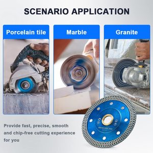 Lame diamantée professionnelle de 4 pouces pour meuleuse d'angle, idéale pour la découpe de carreaux - Product Image 6