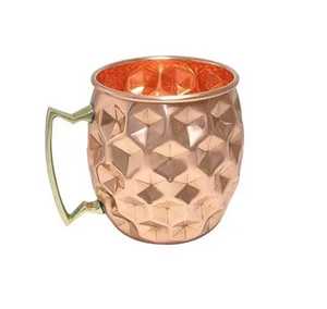 Taza de Cobre Clásica Premium - Diseño Artesanal Elegante, a Prueba de Fugas y Ecológica, Tamaño Personalizado para Uso en el Hogar, Hotel o Bar - Product Image 1