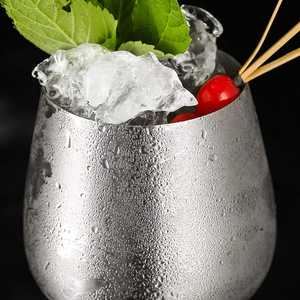 Verres à bière en acier inoxydable de 300 ml avec impressions de logo personnalisées de haute qualité, fournitures de bar, verres à cocktail classiques durables - Product Image 5