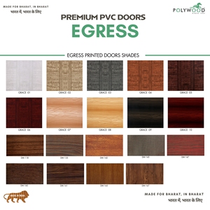 Porte en PVC de qualité supérieure, imperméable, résistante aux rayures, ignifuge, design élégant pour les espaces résidentiels et commerciaux - Product Image 5