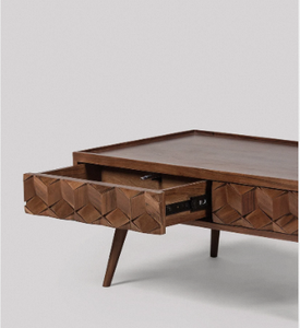 Table basse Cassandra de style mid-century, table basse moderne pour salon, coin canapé, meubles en bois élégants, décoration intérieure - Product Image 3