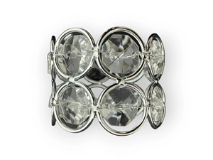 Luxury Clear Gem Metal Napkin Holder Formal Dining Accessories Glamorous Silver <b>Circle</b> Crystal Napkin <b>Ring</b> - Product Image 6