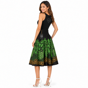Falda Maxi Tropical Floral Hawaiana para Mujer, Ligera, Transpirable, Informal, para Vacaciones de Otoño, Precio al por Mayor - Product Image 2