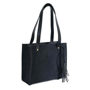 Durable Stylish Women's Genuine Leather Waterproof <b>Shoulder</b> Bag Zipper Large Capacity Black Suede Personalized Everyday Use 2026 - Product Image 1