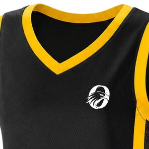 Maillot de basket-ball jaune et noir pour hommes, sans manches, léger, respirant, pour l'entraînement et les matchs - Product Image 3