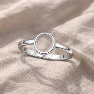 925 Sterling Silver 8x10mm Oval Bezel Setting Semi Mount Ring Setting Minimalist Engagement <b>Wedding</b> Engaagement Fine Ring - Product Image 4