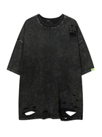Fabricants de vêtements fabriqués au Pakistan, logo personnalisé, streetwear, impression personnalisée, t-shirt en coton délavé à l'acide pour hommes