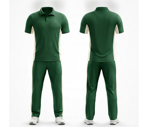 Custom Printed <b>Cricket</b> Uniform Supplier Full Sublimation Printing | Men Women Youth <b>Cricket</b> Wears Polo Shirt and Trouser - Product Image 2