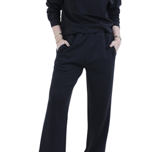Women Fleece Crew Neck Sweatshirt Tracksuit Set Wide Leg <b>Trousers</b> Relaxed Fit Casual Winter Two Piece Lounge Outfit - Product Image 6