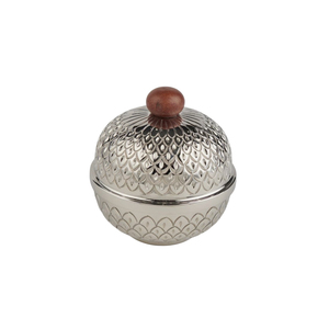 Tazón de Aluminio Ecológico Libre de BPA para Dátiles y Frutos Secos con Tapa y Perilla a Juego, Diseño Moderno para Fiestas - Product Image 1