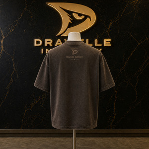 เสื้อยืดโอเวอร์ไซส์ผู้ชาย สไตล์ฮิปสเตอร์ Y2K ลายพิมพ์กราฟิก 100% ผ้าฝ้าย สีน้ำตาลเอสเพรสโซ ทรงบ็อกซี่ แขนสั้น ปรับแต่งได้ - Product Image 2