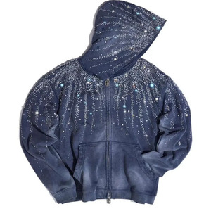 <b>Rhinestone</b> <b>Hoodies</b> Fashion Wear Adult Size Latest Design Cotton Blended <b>Hoodies</b> In Wholesale Price <b>Rhinestone</b> <b>Hoodies</b> - Product Image 5