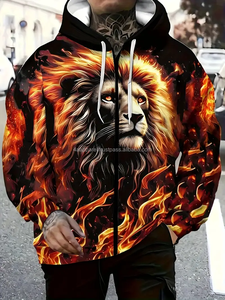 เสื้อฮู้ดของผู้ชายผ้าคอตตอนผสมสำหรับฤดูหนาว - Product Image 5