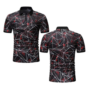 Custom Sublimated Embroidered Milk Silk Golf Shirt with <b>Camouflage</b> Print Design for <b>Men's</b> Polo Shirt - Product Image 4