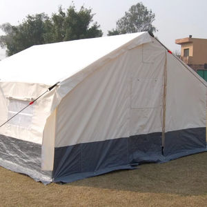 Carpa familiar conectable de polialgodón, impermeable e ignífuga, opcionalmente fabricada en Pakistán para fines humanitarios. - Product Image 1
