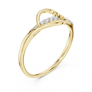 Anillo de Oro Rosa de 14K con Diamante Cultivado en Laboratorio, Corte Redondo, para Mujer |   Ropa de Novia |   Diamante Cultivado Nuevo - Product Image 5