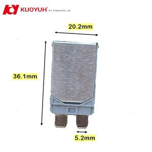 Disjoncteur à lame unipolaire 12V/24V 5A-30A ATC, type standard, à bornes, réinitialisation automatique, réinitialisation manuelle, automobile, plastique, SAE - Product Image 4