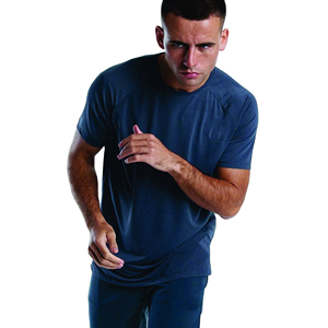 T-shirt pour homme en coton 100% uni, décontracté, imprimé avec un logo sur le devant, col rond, tricoté, coupe classique, manches courtes, respirant, séchage rapide, léger - Product Image 3
