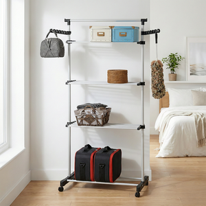 Vente en gros OEM Shopee sur EBay Étendoir à linge en métal moderne pour le rangement de la maison Fabricant taïwanais Articles ménagers multifonctionnels - Product Image 1