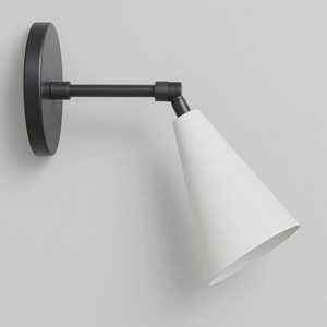 Minimalist Wall Sconce With White Cone Shade Geometric Design Indoor Lighting Fixture For Bedroom Decor - Product Image 3